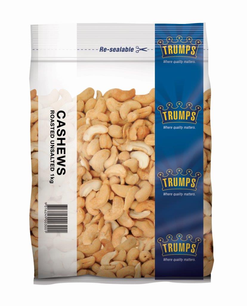 Trumps Cashews Roasted & Unsalted