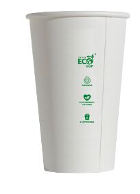 Cups, Coffee 16oz Single Wall WHITE (50) Truly Eco