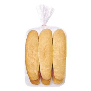 Rolls, Hot Dog 9″ Sliced Unseeded 6 pack Buttercup