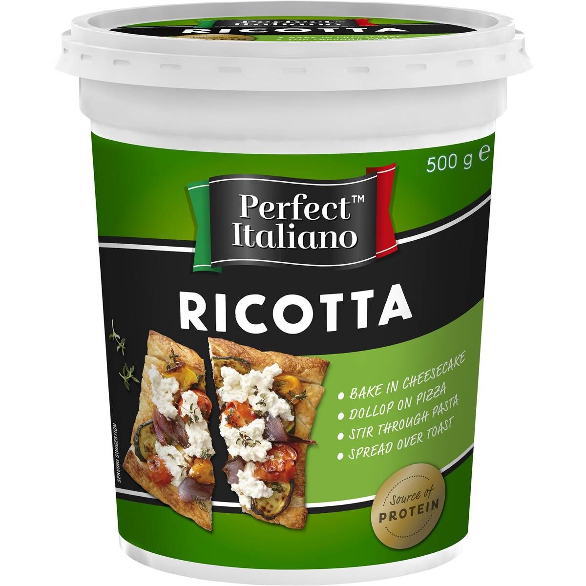 Cheese, Ricotta 500gm Smooth Perfect (GF) (H)