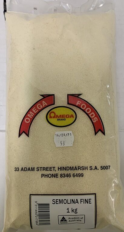 Semolina, Fine 1Kg Omega