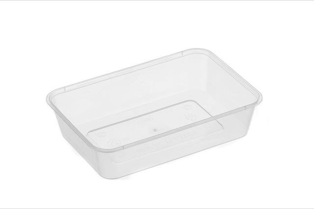 Genfac Plastic Container Rectangular Clear