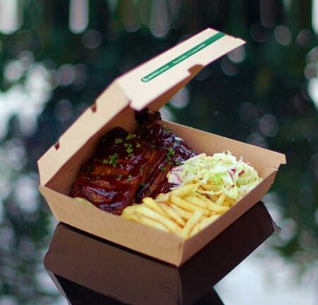 Box, Snack Dinner (EC-SB0369) Supa Flute Brown Kraft (150) CARTON Envirochoice