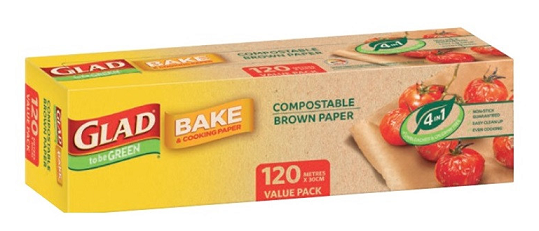 Glad Bake & Cooking Paper Compostable Brown