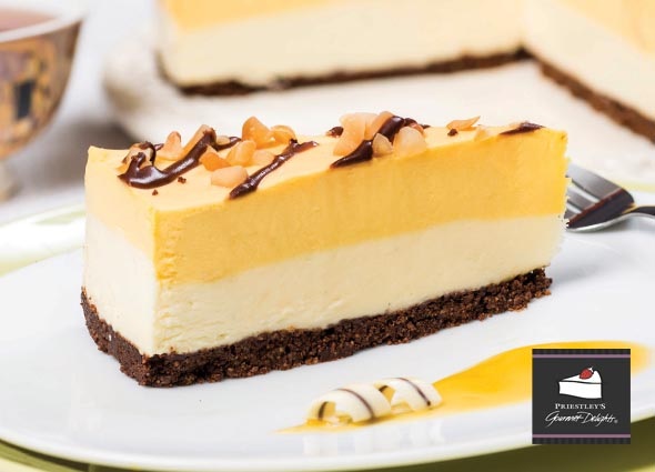 Priestley's Gourmet Delights Cheesecake Mango Macadamia