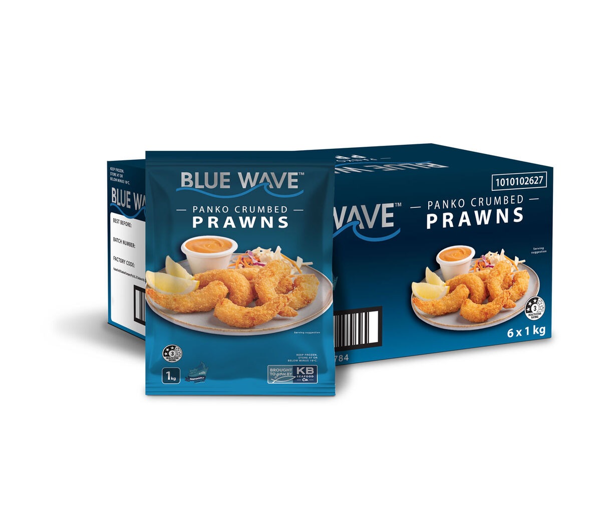 Prawn, Panko Crumbed 1Kg Blue Wave (I)