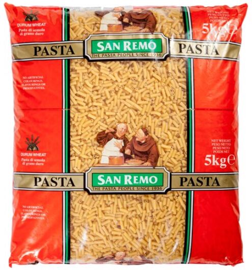 Pasta, Macaroni #38 2x5Kg San Remo