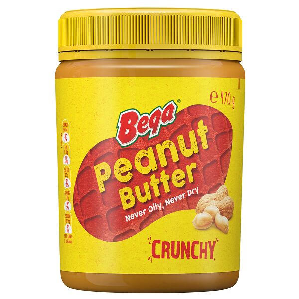 Peanut Butter Crunchy 470gm Bega