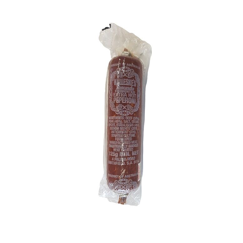 Pepperoni**Extra Hot 125gm Kalleske (GF)