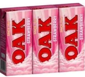 Milk, Strawberry Long Life 24x200ml OAK (GF) (H)
