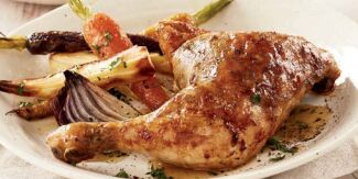 Chicken**Roasted Thigh Quarters Inghams 5Kg