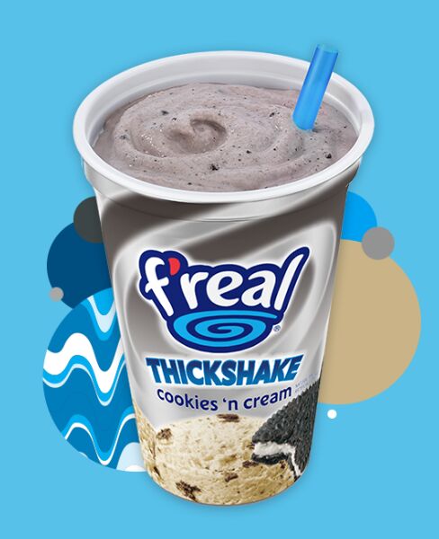 Thickshake, Cookies & Cream 10x296ml Freal (GF)