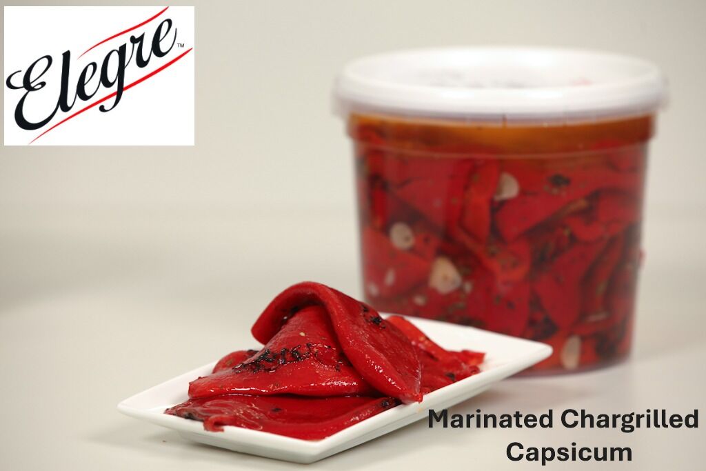 Capsicum, Marinated Red Roasted 2kg Elegre (VG) (GF) (H)