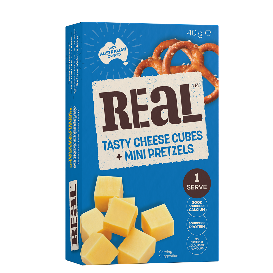 Real Tasty Cheese Cubes & Mini Pretzels