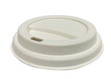 Lids, Sugarcane to suit 6/8oz TCID Coffee Cups (50) Castaway