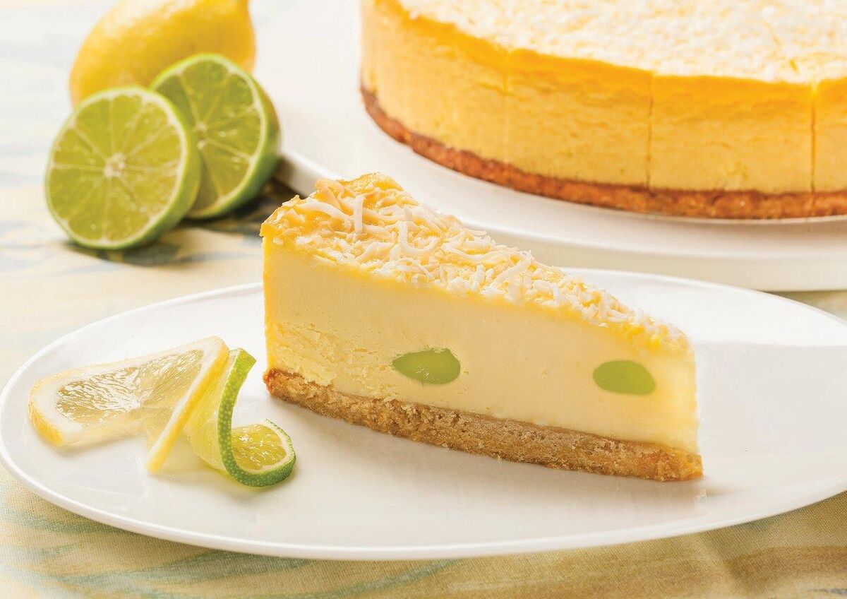 Cheesecake 1-805 GF Baked Lemon Lime (16 portions) Priestley’s (GF) (H)