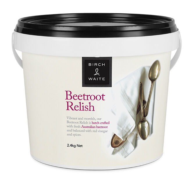 Relish, Beetroot 2.4kg (Bucket) Birch and Waite (VG) (GF) (H)
