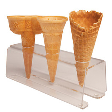 Altimate Ice Cream Cone Holder Clear Acrylic