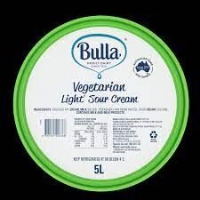 Sour Cream, Light Vegetarian 5L Bulla (H)