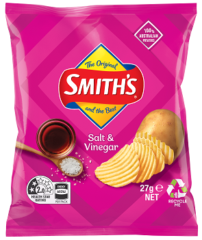Smith's Chips Salt & Vinegar Crinkle Cut
