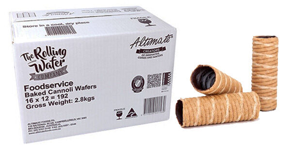 Wafer**Cannoli, Chocolate 80mm (168) Altimate (H)