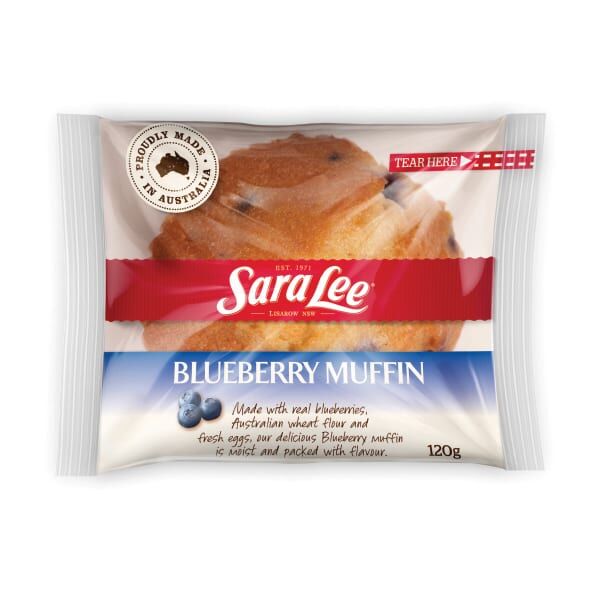 Muffins, Blueberry 15x120gm Sara Lee (H)