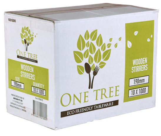 One Tree Wooden Stirrer 190mm