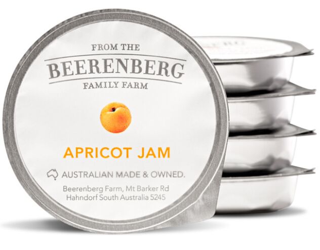 Jam, Apricot Portion 120x14gm Beerenberg