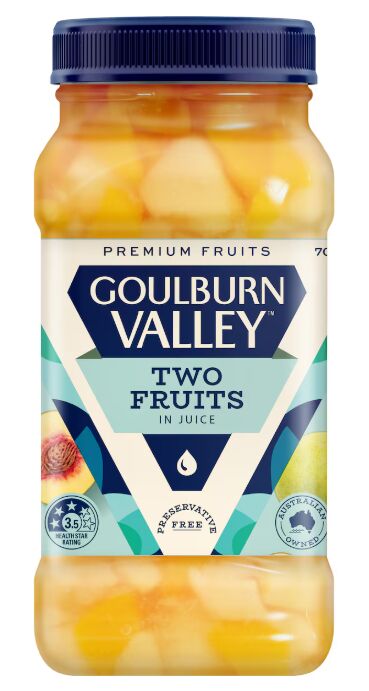 Two Fruit**Diced in Juice 6x700gm Goulburn Valley