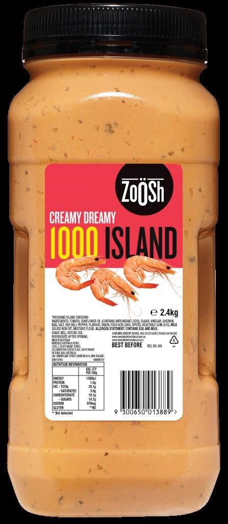 Dressing, Thousand Island 2.4Lt Zoosh Gluten Free (GF) (H)