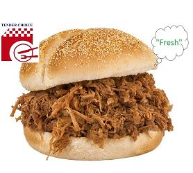 Pulled Pork, BBQ 1 kg Tender Choice Fresh (GF)