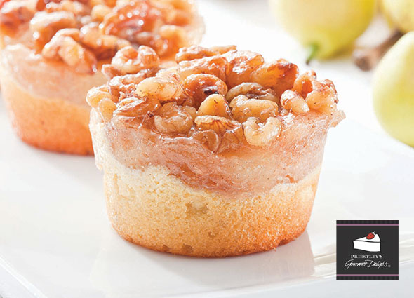 Priestley's Gourmet Delights Cake Individual Pear & Walnut