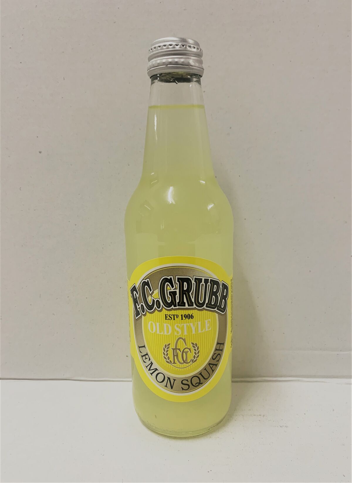 Drink, Lemon Squash 12x330ml FC Grubb (NEW SIZE)