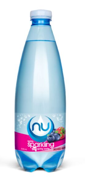 Water, Sparkling Mixed Berry Natural Spring 12x500ml Nu-Pure (GF) (H) (VG)