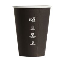 Cups, Coffee 8oz Single Wall BLACK (50) Truly Eco