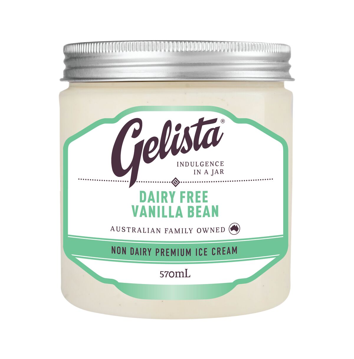 Gelato, Vanilla Bean Dairy Free 8x570ml Gelista (GF) (V)