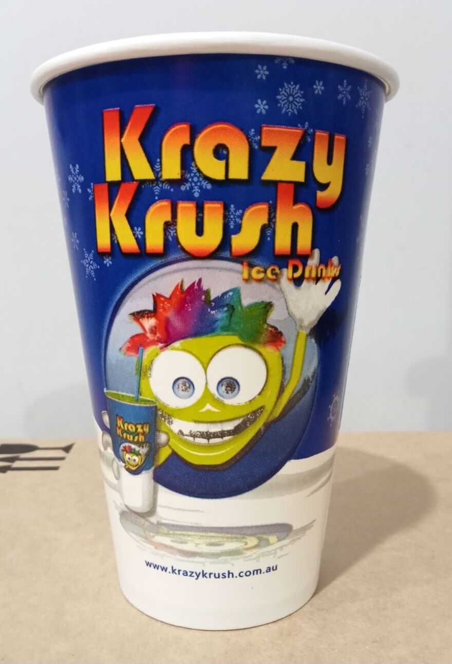 Cups, Compostable Medium 425ml (50) Krazy Krush