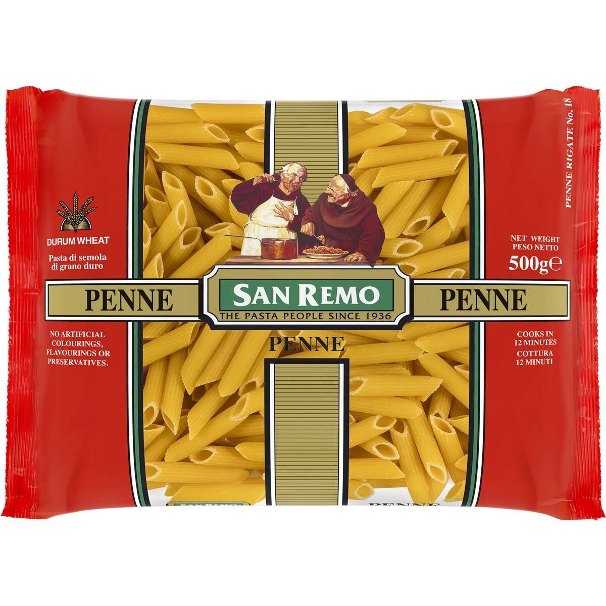 Pasta, Penne #18 5Kg San Remo (VG) (H)