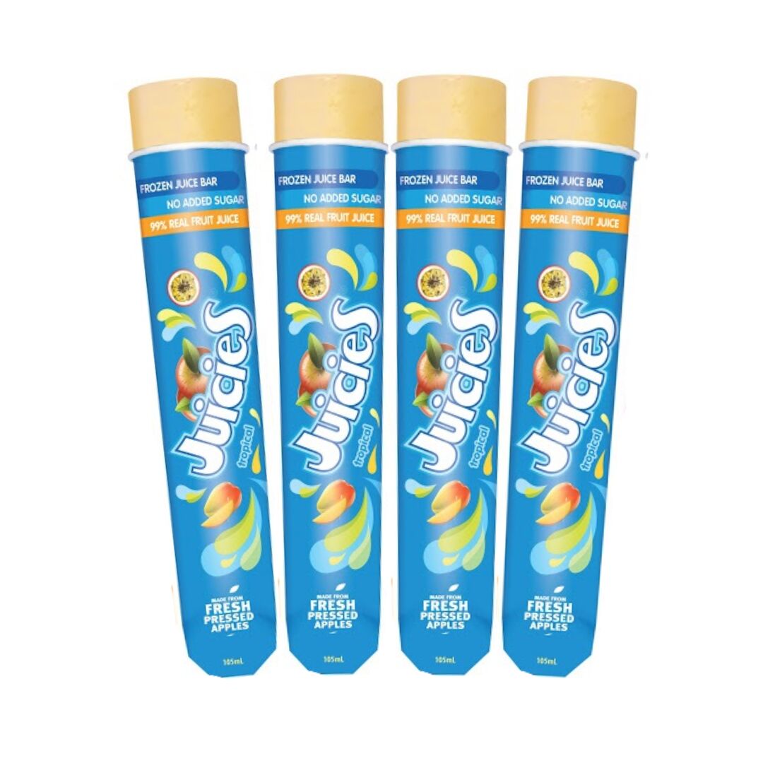 Ice Block, Juicie Tubes Tropical 25x105ml (VG) (H)