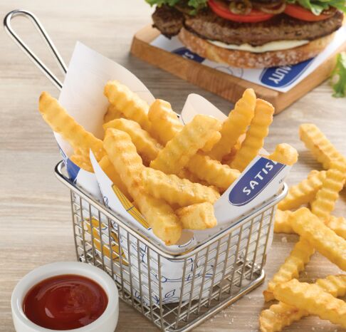 Chips, 13mm Crinkle Cut 6×2.5kg SAFRIES