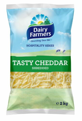 Cheese, Tasty Cheddar Shredded 2Kg Dairy Farmers (H)
