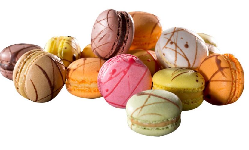 Desserts, Macarons Mini 126 x 6gm La Rose Noire