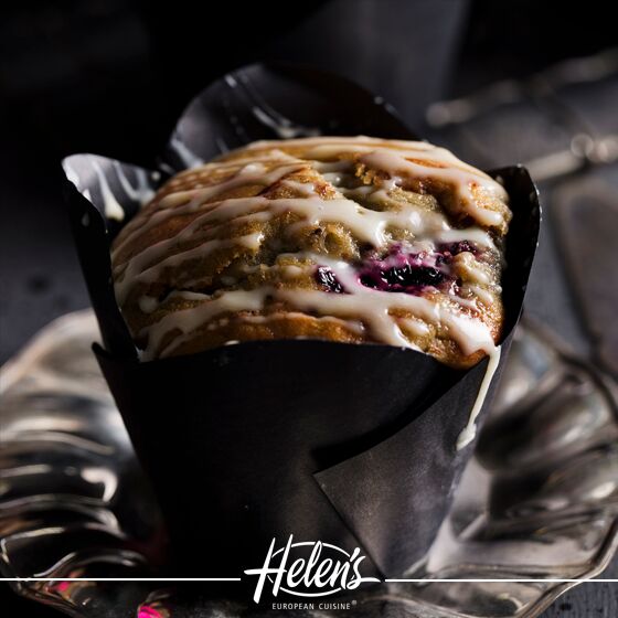 Muffins, Texas Wildberry White Chocolate 6x180g Helen’s