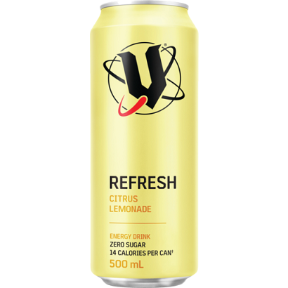 Drinks, **Refresh Citrus Lemonade 12x500ml V Energy Drink