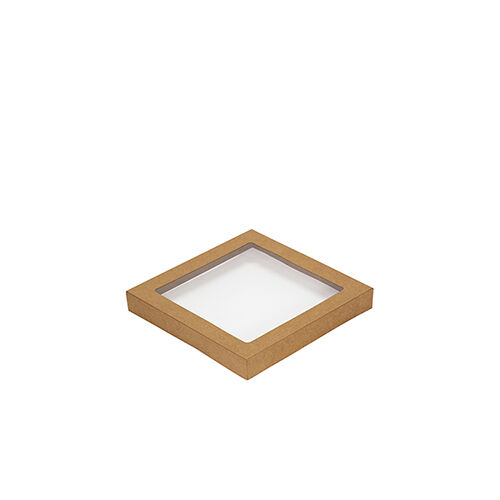 Lids**Kraft Catering Window To Suit NO 5 229x228x30mm (100) Envirochoice