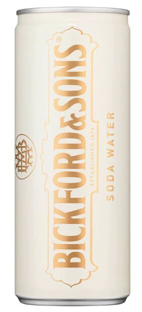 Drink**Soda Water Can 24x250ml Bickfords (VG) GF)