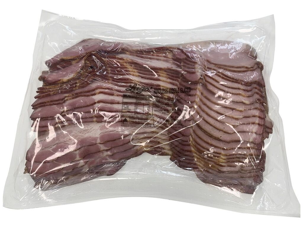 Bacon, Rindless Middle 2.5 kg (GF) Lago