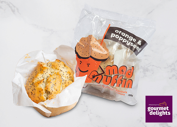 Mad Muffin Muffins Orange & Poppyseed