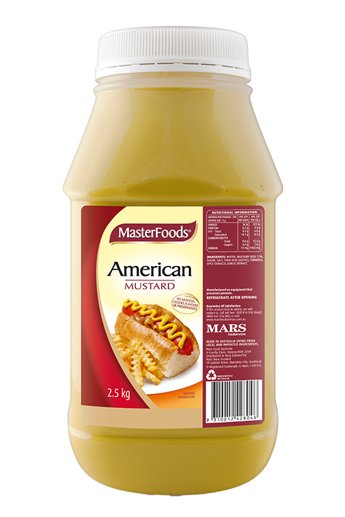Mustard, American 2.5Kg Masterfoods
