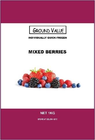 Mixed Berries, FROZEN 1kg Ground Value